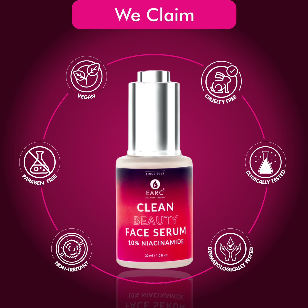 CLEAN BEAUTY FACE SERUM (10% NIACINAMIDE )